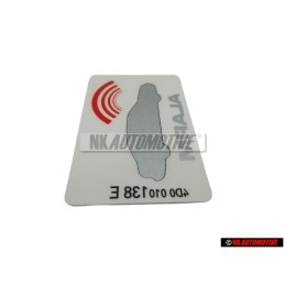 Original Audi Sticker 'Alarm' - 443010026J