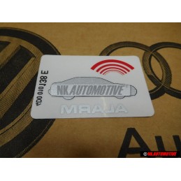 Original Audi Sticker 'Alarm' - 443010026G