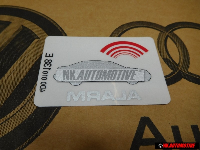 Original Audi Sticker 'Alarm' - 443010026G