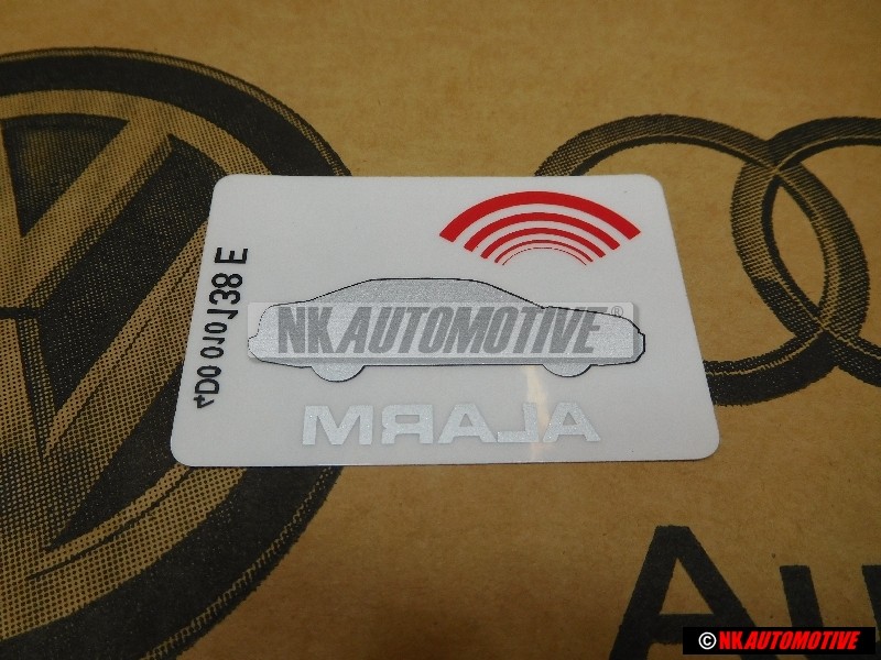 Original Audi Sticker 'Anti Theft' - 443010016M