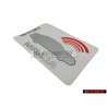 Original Audi Sticker 'Anti Theft' - 443010016M