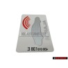 Original Audi Sticker 'Anti Theft' - 443010016M
