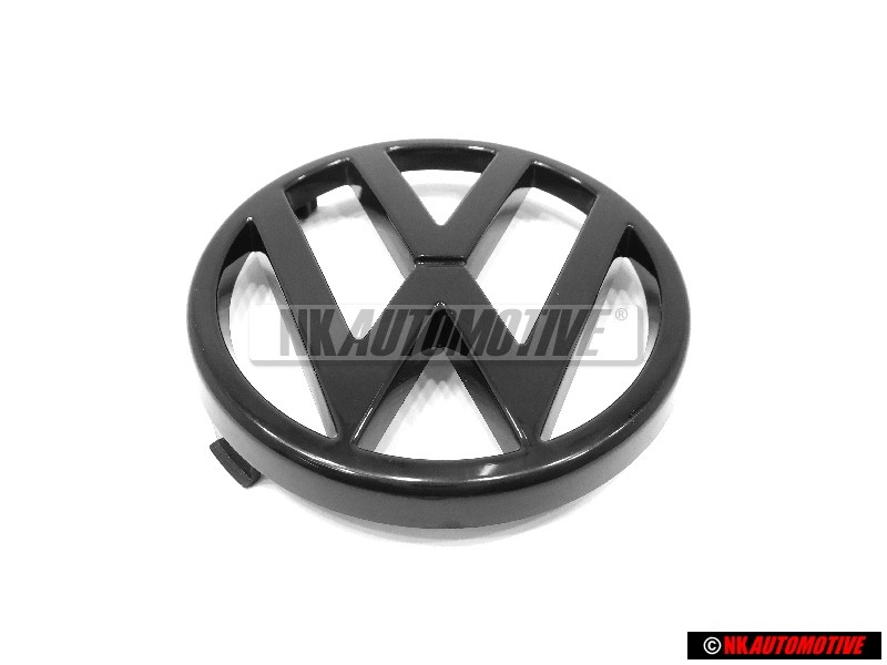 Original VW Front Grill Badge Emblem Black - 165853601A