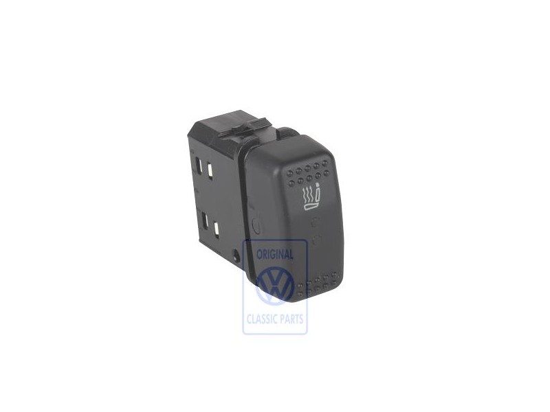 Original VW Switch For Seat Heating Satin Black - 2D0959561E 01C
