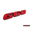 Original VW G60 Front Grill Badge Emblem Red - 535853679 QS2