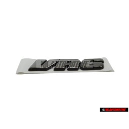 Original VW VR6 Rear Badge Emblem Chrome - 3A0853675