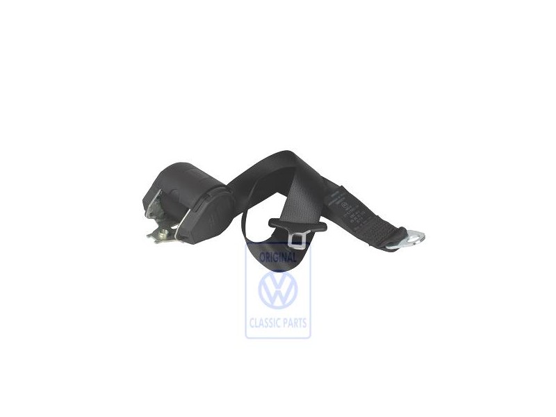 Original VW Three-Point Safety Belt Satin Black - 2D1857816A 01C