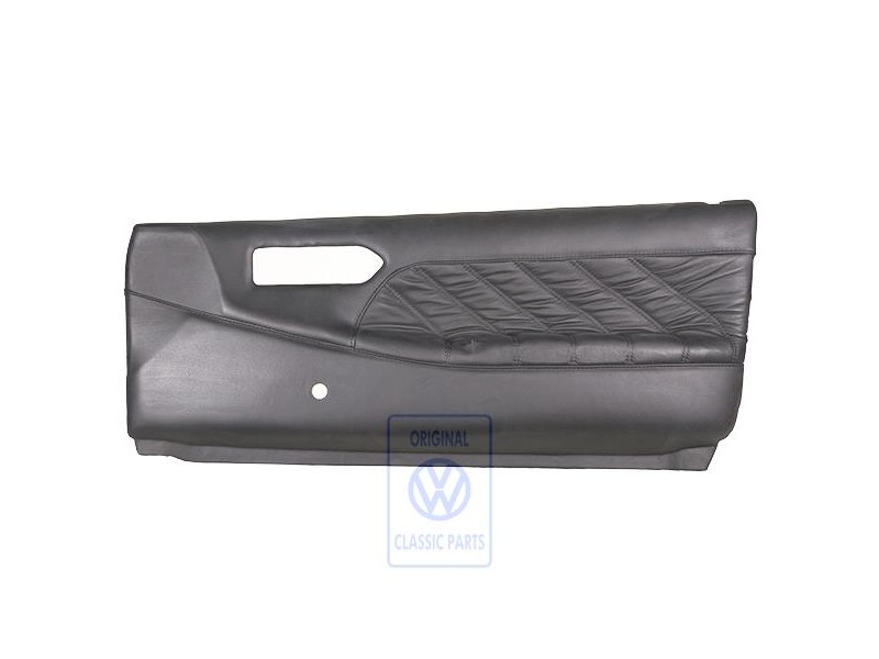Original VW Door Panel Trim (Leather) Black - 357867016E 1BX